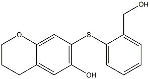 3,4-Dihydro-7-(2-hydroxymethylphenylthio)-2H-1-benzopyran-6-ol|