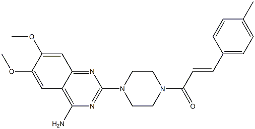 4-Amino-2-[4-[3-(4-methylphenyl)propenoyl]-1-piperazinyl]-6,7-dimethoxyquinazoline