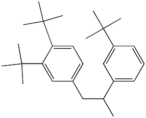 1-(3,4-Di-tert-butylphenyl)-2-(3-tert-butylphenyl)propane Structure