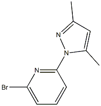 1-(6-Bromo-2-pyridinyl)-3,5-dimethyl-1H-pyrazole,,结构式