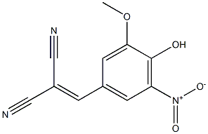 4-Hydroxy-3-methoxy-5-nitrophenylmethylenemalononitrile,,结构式