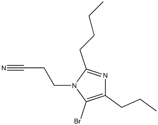 5-Bromo-2-butyl-1-(2-cyanoethyl)-4-propyl-1H-imidazole Structure