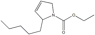 2-Pentyl-3-pyrroline-1-carboxylic acid ethyl ester,,结构式