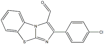 2-(4-Chlorophenyl)imidazo[2,1-b]benzothiazole-3-carbaldehyde,,结构式