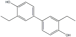 3,3'-Diethyl-1,1'-biphenyl-4,4'-diol,,结构式