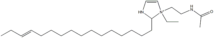 1-[2-(Acetylamino)ethyl]-1-ethyl-2-(13-hexadecenyl)-4-imidazoline-1-ium Structure