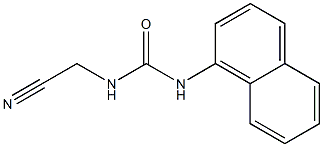 1-Cyanomethyl-3-(1-naphtyl)urea Structure
