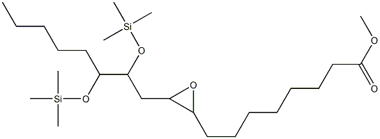 3-[2,3-Bis(trimethylsiloxy)octyl]oxirane-2-octanoic acid methyl ester 结构式