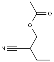Acetic acid 2-cyanobutyl ester Structure