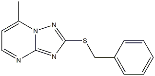 2-Benzylthio-7-methyl[1,2,4]triazolo[1,5-a]pyrimidine,,结构式