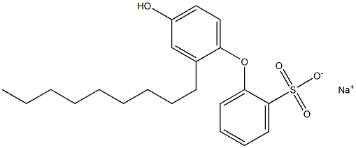 4'-Hydroxy-2'-nonyl[oxybisbenzene]-2-sulfonic acid sodium salt Struktur