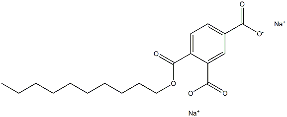4-(Decyloxycarbonyl)isophthalic acid disodium salt Structure