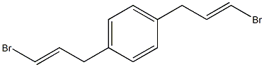 1,4-Di(3-bromoallyl)benzene Struktur