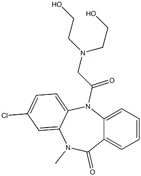  8-Chloro-10-methyl-5-[[N,N-bis(2-hydroxyethyl)amino]acetyl]-5,10-dihydro-11H-dibenzo[b,e][1,4]diazepin-11-one