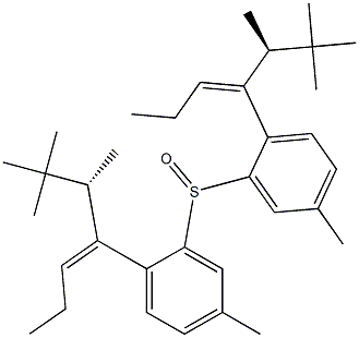 [(Z)-1-[(S)-1-Methylneopentyl]-1-butenyl]p-tolyl sulfoxide Struktur