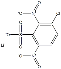 3-Chloro-2,6-dinitrobenzenesulfonic acid lithium salt,,结构式