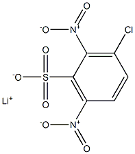 3-クロロ-2,6-ジニトロベンゼンスルホン酸リチウム 化学構造式