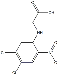 N-(4,5-Dichloro-2-nitrophenyl)glycine 结构式