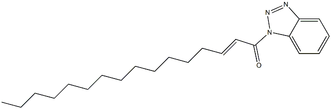 1-(2-Hexadecenoyl)-1H-benzotriazole Struktur