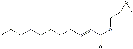 2-Undecenoic acid (oxiran-2-yl)methyl ester,,结构式