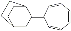 2-(2,4,6-シクロヘプタトリエン-1-イリデン)ビシクロ[2.2.2]オクタン 化学構造式
