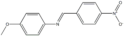 4-(4-Nitrobenzylideneamino)anisole 结构式