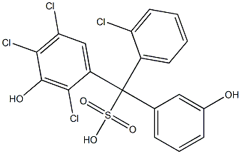  (2-Chlorophenyl)(2,4,5-trichloro-3-hydroxyphenyl)(3-hydroxyphenyl)methanesulfonic acid