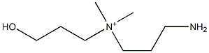 3-アミノ-N-(3-ヒドロキシプロピル)-N,N-ジメチル-1-プロパンアミニウム 化学構造式