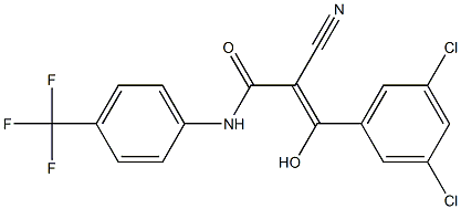 2-Cyano-3-hydroxy-3-[3,5-dichlorophenyl]-N-[4-trifluoromethylphenyl]acrylamide