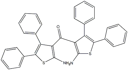 Phenyl(2-amino-4-phenyl-3-thienyl) ketone Structure
