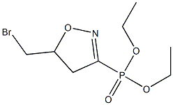 [(5-(Bromomethyl)-4,5-dihydroisoxazol)-3-yl]phosphonic acid diethyl ester,,结构式