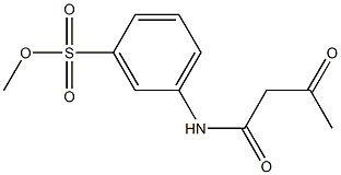 m-(Methoxysulfonyl)acetoacetanilide Struktur