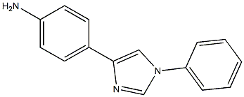 4-[1-[Phenyl]-1H-imidazol-4-yl]aniline Struktur