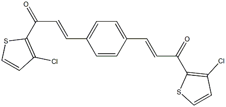 3,3'-(1,4-Phenylene)bis[1-(3-chloro-2-thienyl)-1-oxo-2-propene] Structure