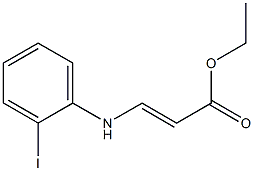 3-(2-Iodophenylamino)acrylic acid ethyl ester 结构式