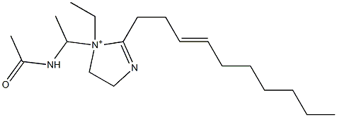 1-[1-(Acetylamino)ethyl]-2-(3-decenyl)-1-ethyl-2-imidazoline-1-ium Structure