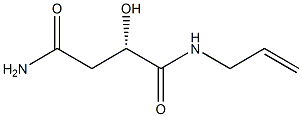 [S,(-)]-N-Allyl-2-hydroxysuccinamide Structure