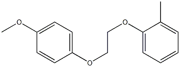 2-[2-(4-メトキシフェノキシ)エトキシ]トルエン 化学構造式