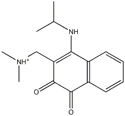 [[(4-(Isopropylamino)-1,2-dihydro-1,2-dioxonaphthalen)-3-yl]methyl]-N,N-dimethylaminium