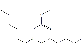 N,N-Dihexylglycine ethyl ester Structure