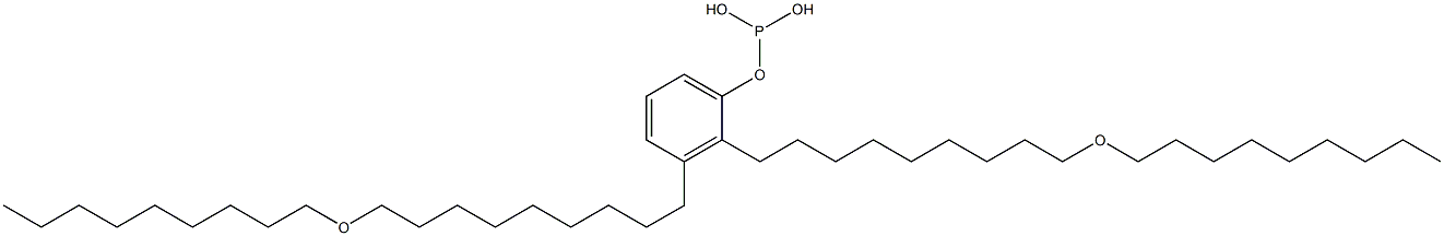 Phosphorous acid bis[9-(nonyloxy)nonyl]phenyl ester Structure