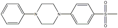 1-[4-(Methylsulfonyl)phenyl]-4-phenylpiperazine,,结构式