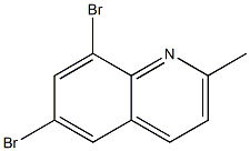 6,8-Dibromo-2-methylquinoline,,结构式