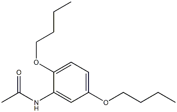 2',5'-ジブトキシアセトアニリド 化学構造式