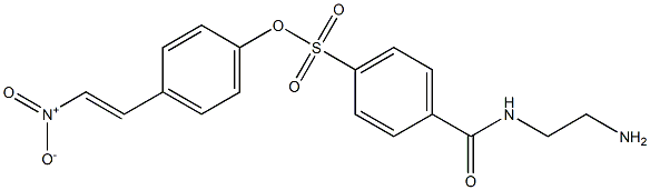 4-[4-[(E)-2-Nitroethenyl]phenoxysulfonyl]-N-(2-aminoethyl)benzamide Structure