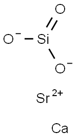 Silicic acid calciumstrontium salt,,结构式