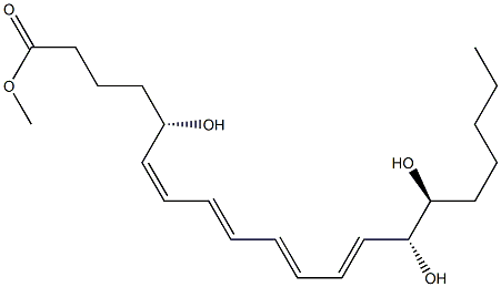 (6Z,8E,10E,12E,5S,14R,15S)-5,14,15-Trihydroxy-6,8,10,12-icosatetraenoic acid methyl ester