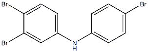 3,4-Dibromophenyl 4-bromophenylamine 结构式