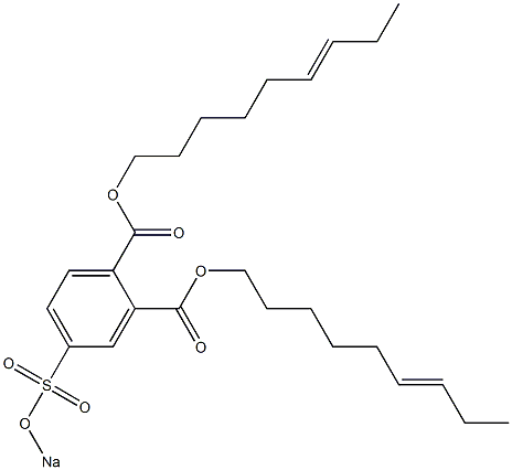 4-(Sodiosulfo)phthalic acid di(6-nonenyl) ester Structure