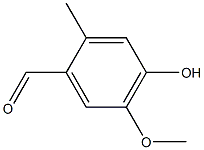 4-ヒドロキシ-5-メトキシ-2-メチルベンズアルデヒド 化学構造式